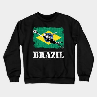 Brazil Soccer Goalie Goal Keeper Shirt Crewneck Sweatshirt